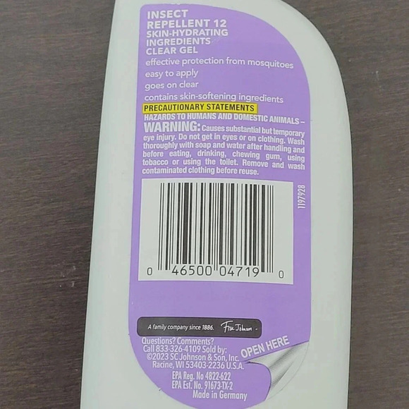 OFF! Clear Gel Insect Repellent 12 With Skin Hydrating Ingredients 3.8 Fl 14CT - Picture 3 of 4